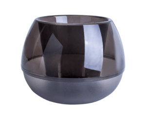 Ghiveci de flori Sfera d10cm, maro transparent